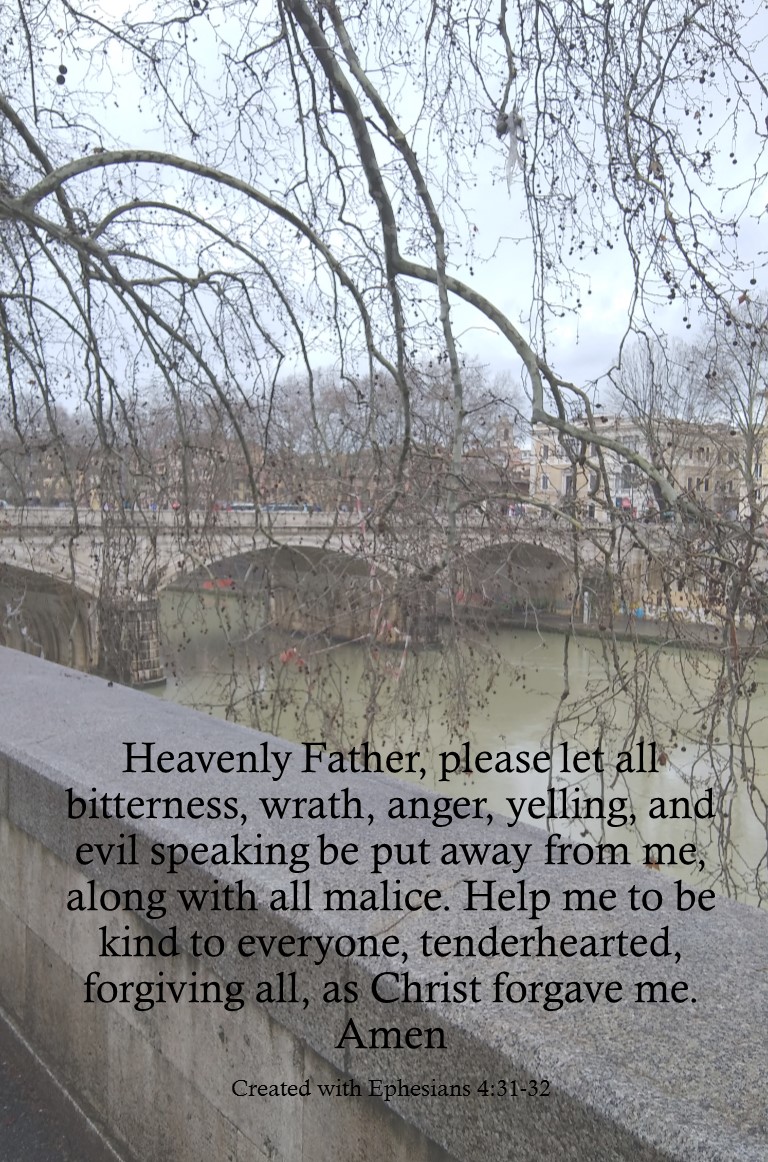 Heavenly Father, please let all bitterness,